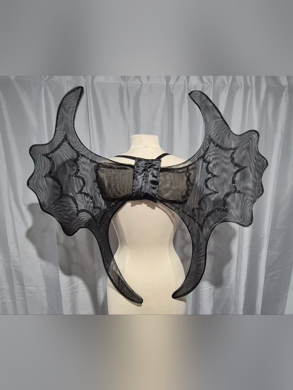 Amscan Black Sheer Bat Wing Costume Accessory